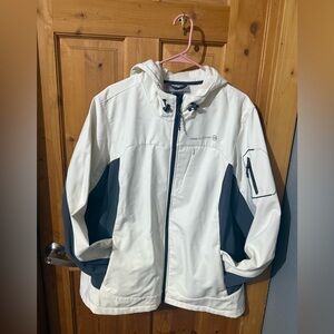 Free Country White and Gray Ski Jacket